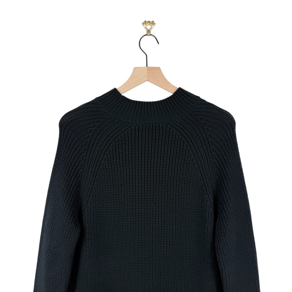 Banana Republic Mock Neck Mini Sweater Dress Black Sz L NWT - Picture 7 of 12